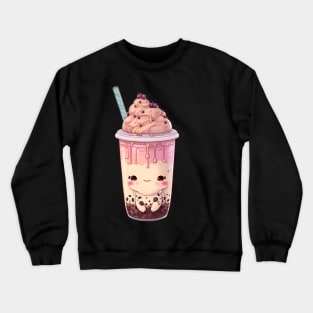 Valentine's day Bubble tea Couples boyfriend and girlfriend husband and wife lovers gift idea Crewneck Sweatshirt